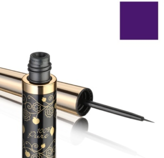 100% Pure Long Last Liquid Eye Liner: Blackberry - 7ml