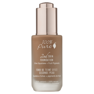 100% Pure 2nd Skin Foundation: Cocoa Olive Squalane + Fruit Pigments - 35 ml