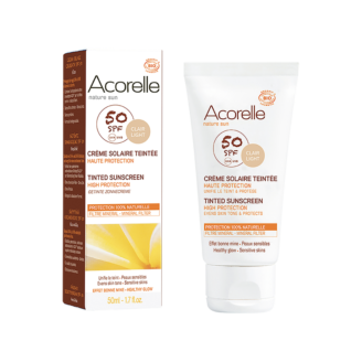 Acorelle Tinted Sun Cream spf 50 - Clair Light - 50ml
