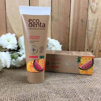 ECODENTA Organic Juicy Fruit Kids Toothpaste (uten fluor) - 75 ml