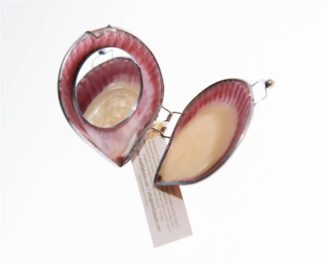 Organic Island Shell Lip Balm Oriental Fan Rosa