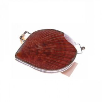 Organic Island Shell Lip Balm Oriental Fan Burgunder