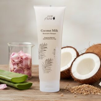 100% Pure coconut milk restorative shampoo - naturlig shampoo for sunnere og friskere hår, reparerende og gjennopprettende hårshampoo