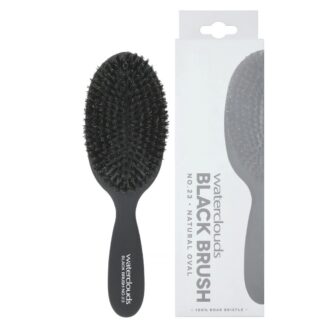 Hårbørste med topp profesjonell kvalitet. Dette er en rundbørste i svart metall med et ergonomisk håndtak som er optimalt for føning. waterclouds black brush
