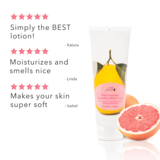 100% Pure Pink Grapefruit body cream