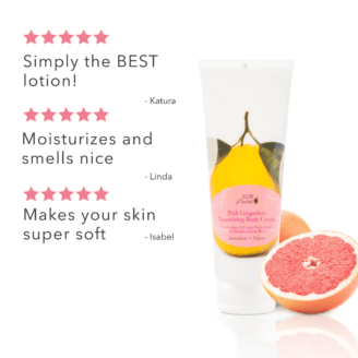 100% Pure Pink Grapefruit body cream