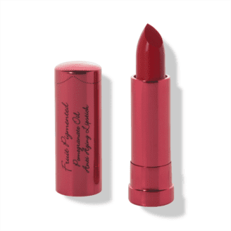 100% Pure Poppy lipstick pomegranate oil