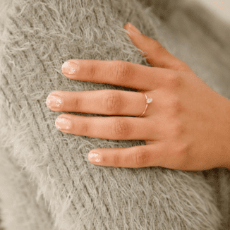 COMPLETE LIST OF INGREDIENTS: Butyl Acetate, Ethyl Acetate, Nitrocellulose, Adipic Acid/ Neopentyl Glycol/Trimellitic, Anhydride Copolymer, Acetyl Tributyl Citrate, Isopropyl Alcohol, Acrylates Copolymer, Stearalkonium Bentonite, Talc, n-Butyl Alcohol, Ethyl Tosylamide, Benzophenone-1, Silica, Alumina, Polyvinyl Butyral, Trimethylpentanediyl Dibenzoate, Iron Oxides (CI 77491) Natural ingredients may vary in color and consistency