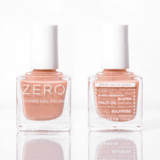 COMPLETE LIST OF INGREDIENTS: Butyl Acetate, Ethyl Acetate, Nitrocellulose, Adipic Acid/ Neopentyl Glycol/Trimellitic, Anhydride Copolymer, Acetyl Tributyl Citrate, Isopropyl Alcohol, Acrylates Copolymer, Stearalkonium Bentonite, Talc, n-Butyl Alcohol, Ethyl Tosylamide, Benzophenone-1, Silica, Alumina, Polyvinyl Butyral, Trimethylpentanediyl Dibenzoate, Iron Oxides (CI 77491) Natural ingredients may vary in color and consistency