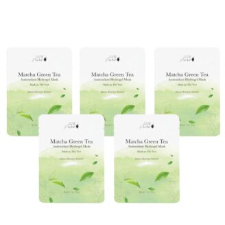 100% pure matcha green tea antioxidant hydrogel mask 5 pack