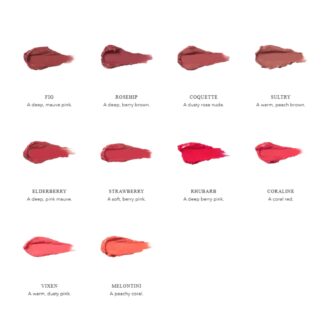 100% pure fargekart over Lip Glaze