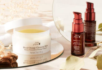Blood Orange Cleansing Balm og Multi - Vitamin + Antioxidants PM Eye Treatment.