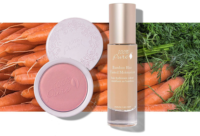 Gulrøtter gir nydelig farge til både blush og foundations