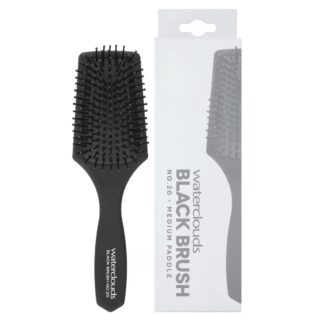 Hårbørste med topp profesjonell kvalitet. Dette er en rundbørste i svart metall med et ergonomisk håndtak som er optimalt for føning. waterclouds black brush