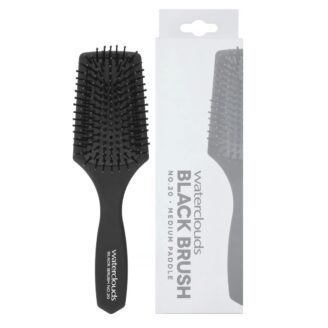 Hårbørste med topp profesjonell kvalitet. Dette er en rundbørste i svart metall med et ergonomisk håndtak som er optimalt for føning. waterclouds black brush