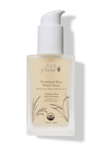 100% Pure Fermented Rice Toner lysner huden og gir en jevnere hudtone