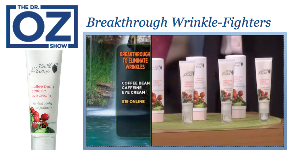 DR OZ anbefaler 100% Pure Coffee bean eye creamf