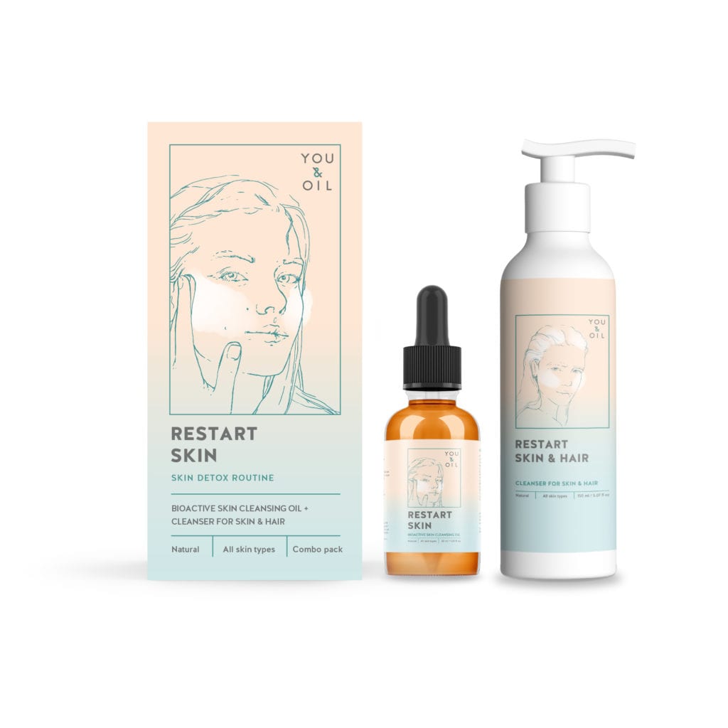You & Oil Restart Skin & Hair Skin Detox rougtine Skin detox for huden
