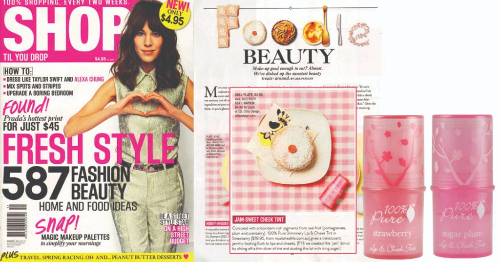 lip and cheek tint 100% Pure