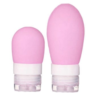 2 stk reise refill flasker rosa