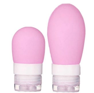 2 stk reise refill flasker rosa