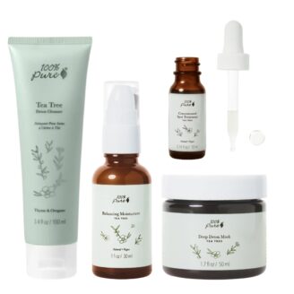 hudpleiepakke tea tree detox 4 stegs rutine