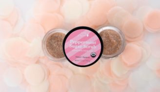 Peppermint sugar scrub