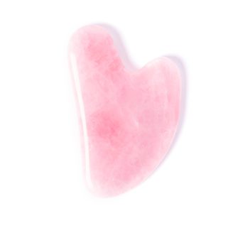 Gua sha Heart stone rose quartz