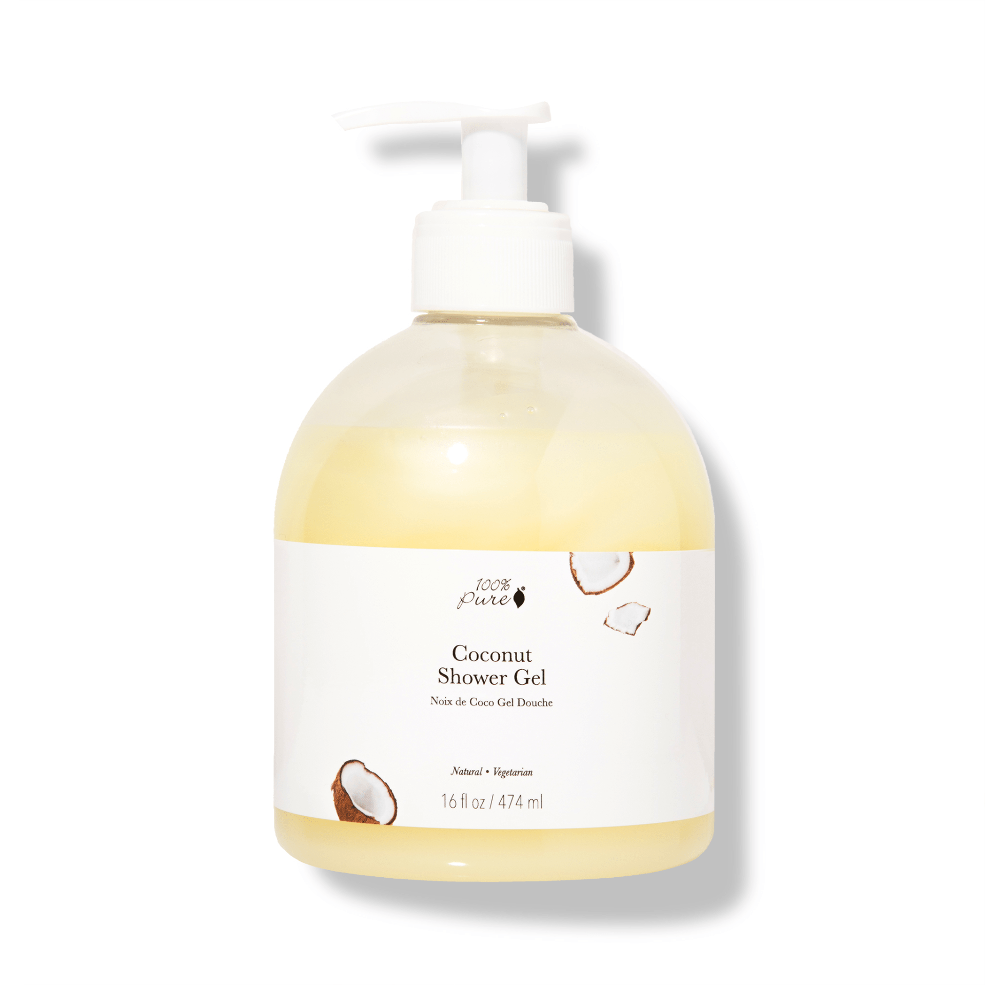 cocnut shower gel fra 100% Pure