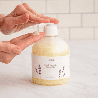 French lavender shower gel fra 100% Pure