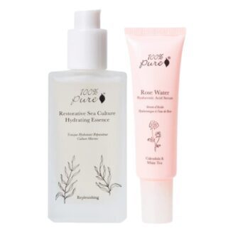 restorative sea culture toner og hyaluronic acid serum fra 100% pure