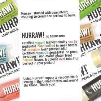 Hurraw naturlig lip balm økologisk vegansk leppeomade