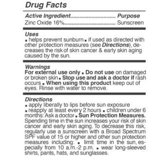 spf hurraw ingredienser label