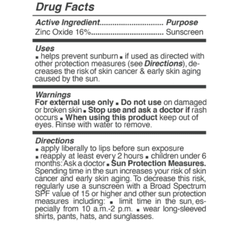 spf hurraw ingredienser label