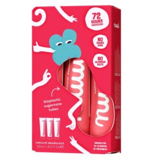 Nuud wholelotofnuud 3 pack med nuud naturlige veganske deodoranter. med microsølv