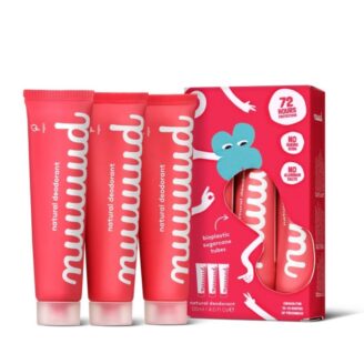 Nuud wholelotofnuud 3 pack med nuud naturlige veganske deodoranter. med microsølv