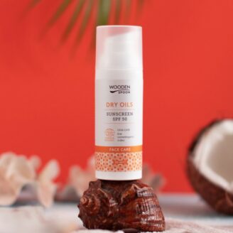 Wooden spoon Dry Oil spf 50 face solkrem for ansiktet