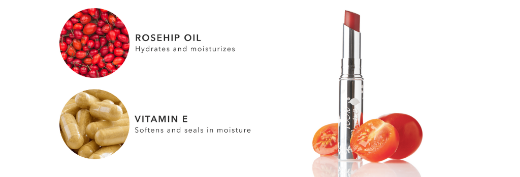 100% Pure lip glaze for tørr lepper og moden hud