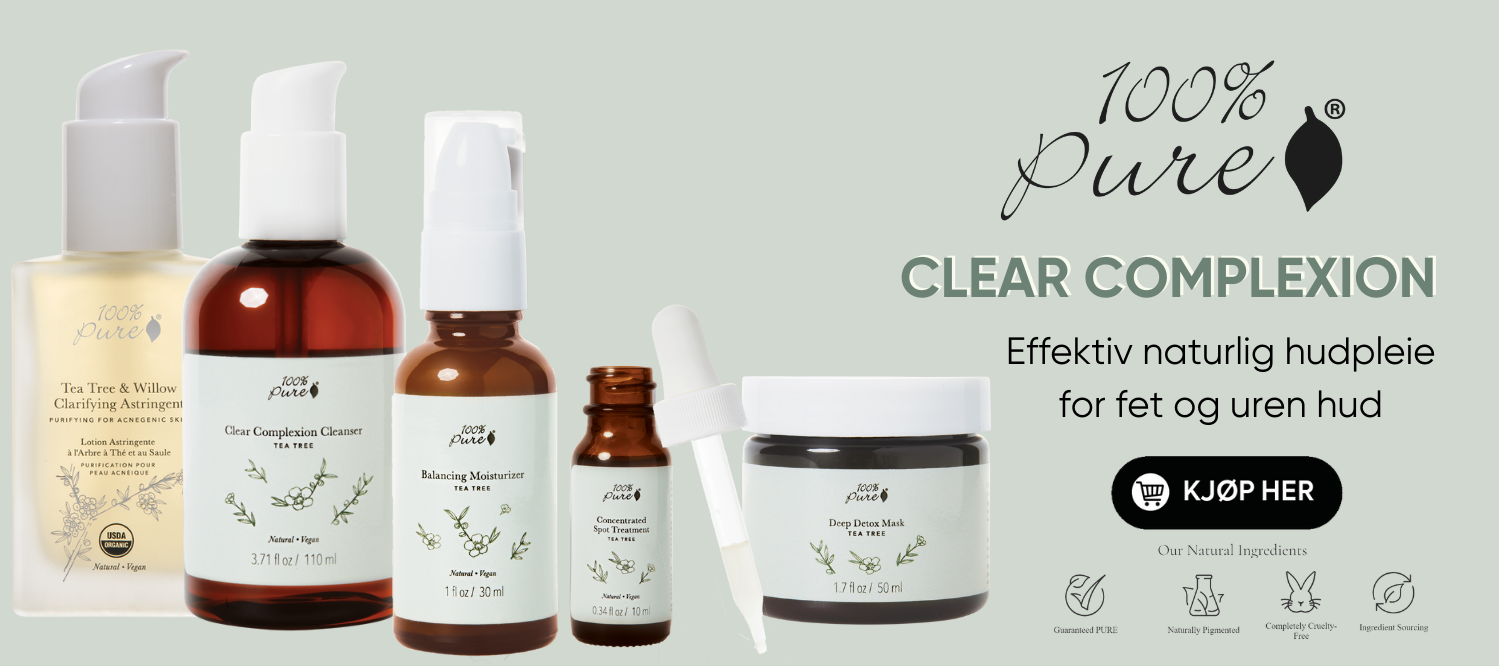 100% Pure- hudpleie for uren hud