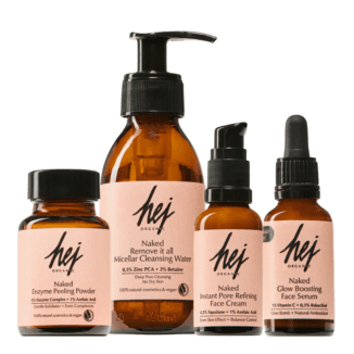 Hej Organic Naked hudpleiepakke for fet hud og uren hud