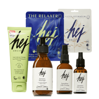 Ultimate hudpleiepakke Hej Organic for sensitiv og moden hud