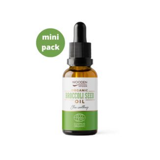 Brokkolifrøolje er en ekte supermat for huden og en relativt ny helt innen skjønnhetspleie. Full av antioksidanter. Lett olje som absorberes raskt.