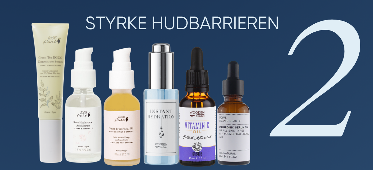 Oljer og serum som bavarer og reparerer hudbarrieren