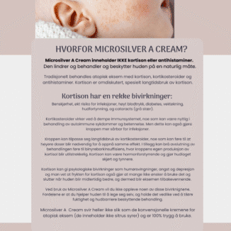 Wooden Spoon Microsilver A Cream for atopisk eksem. effektiv behandling