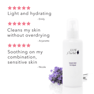 100% Pure lavender tonique ansiktsvann