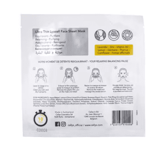 Callys Time control pause in altitude sheet mask for kviser og uren hud