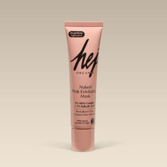 pink exfoliating mask hej organic