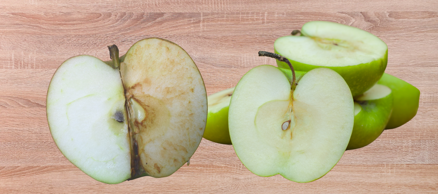 Oksidering av et eple