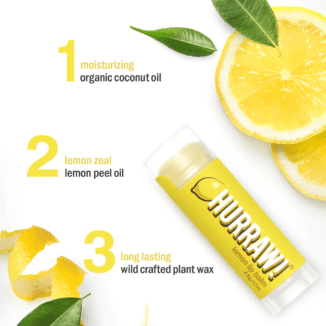 Hurraw lemon lip balm