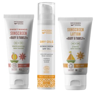 solkrem trio wooden spoon bundle pakke